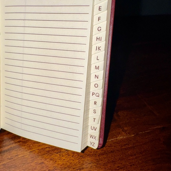 New! Must be Cartier -Red/burgundy leather -gold hardware -address book/notebook - Picture 6 of 9